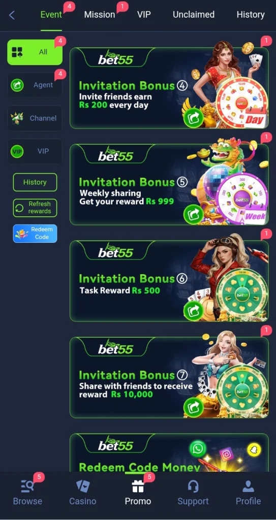 BET55 Game